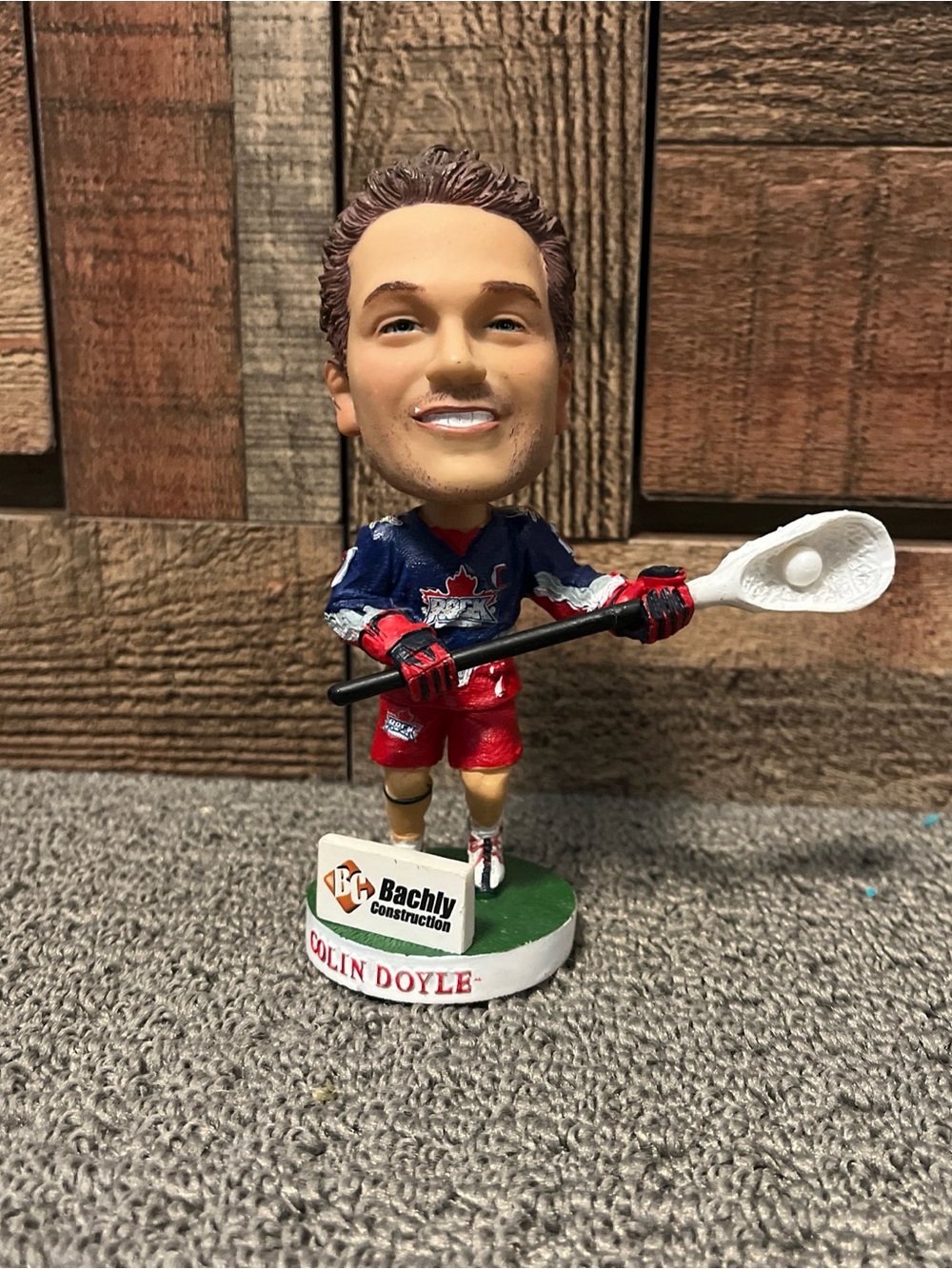 TORONTO ROCK COLIN DOYLE #7 CERAMIC BOBBLEHEAD USED IN BOX RARE SGA /5000